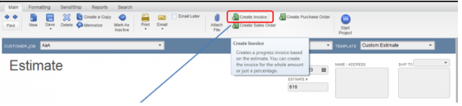 Create a New Invoice in QuickBooks Desktop