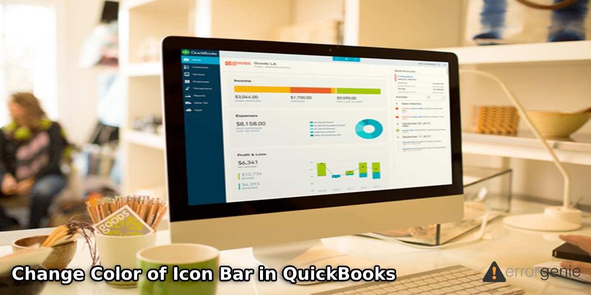 Change Color of Icon Bar in QuickBooks
