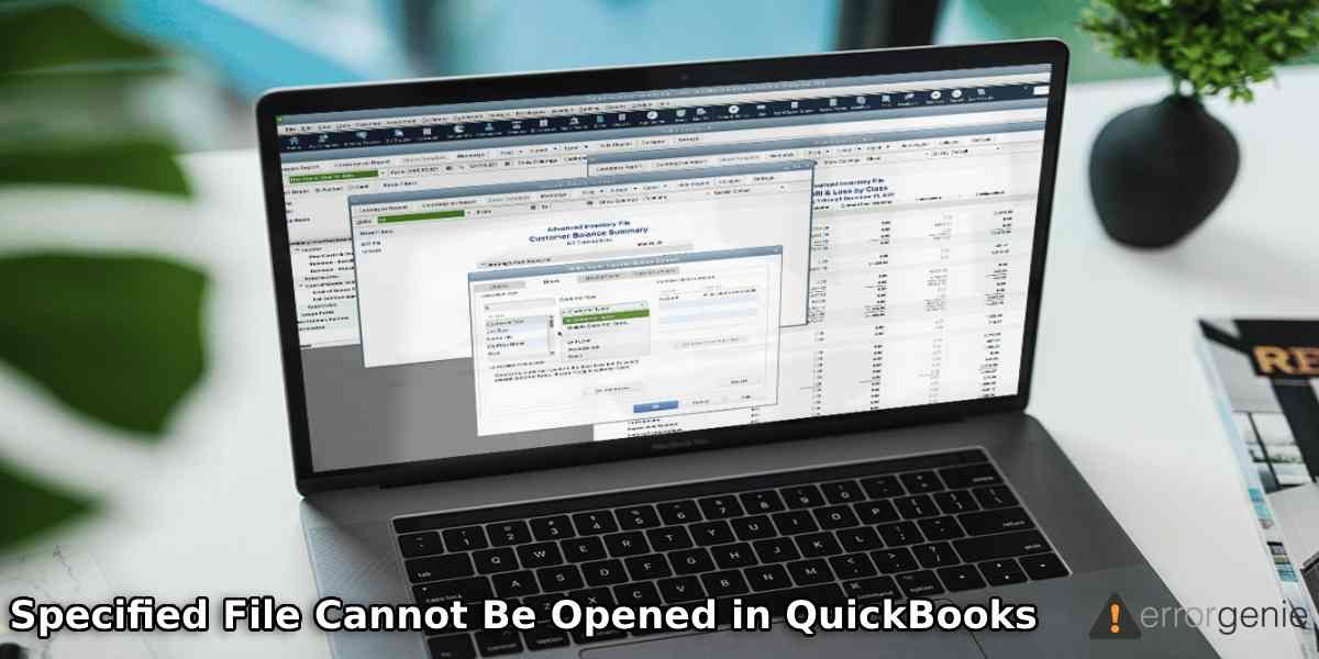 Specified File Cannot Be Opened in QuickBooks