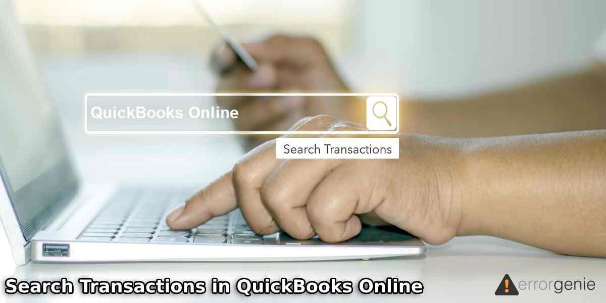 Search Transactions in QuickBooks Online