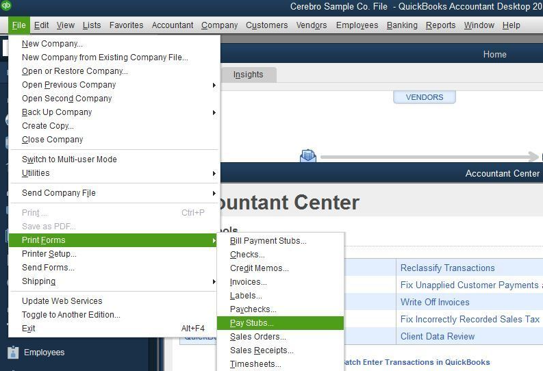 How To Print Bill Payment Stub In QuickBooks Online Desktop 